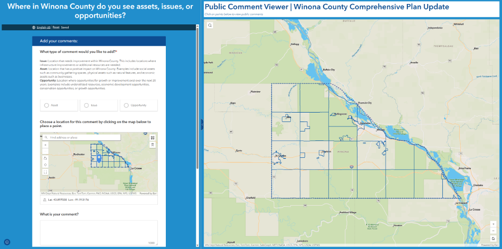 Winona County Comment Map